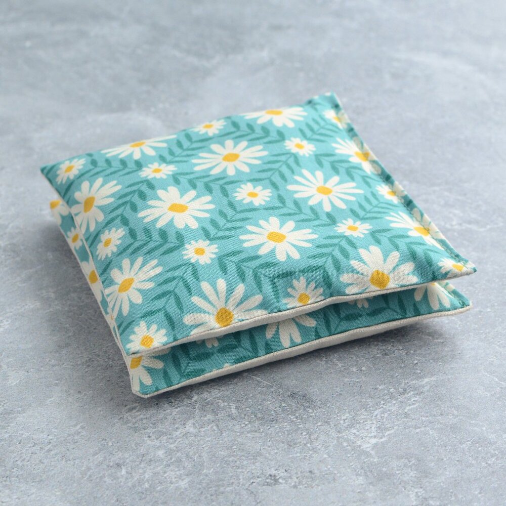 Lavender Sachet Bundle in Floral Endpaper in Soft Teal - Travel Essentials